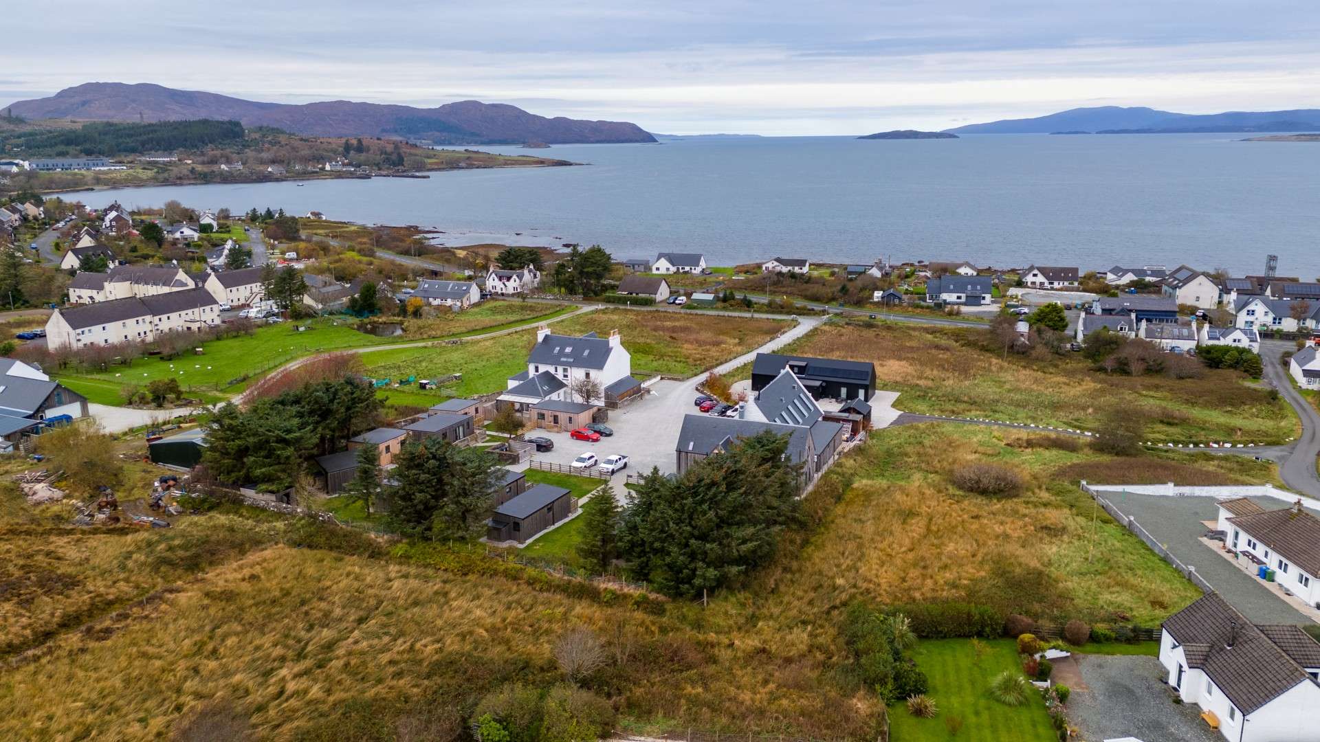 Sea view looking over the House of Juniper on the Isle of Skye